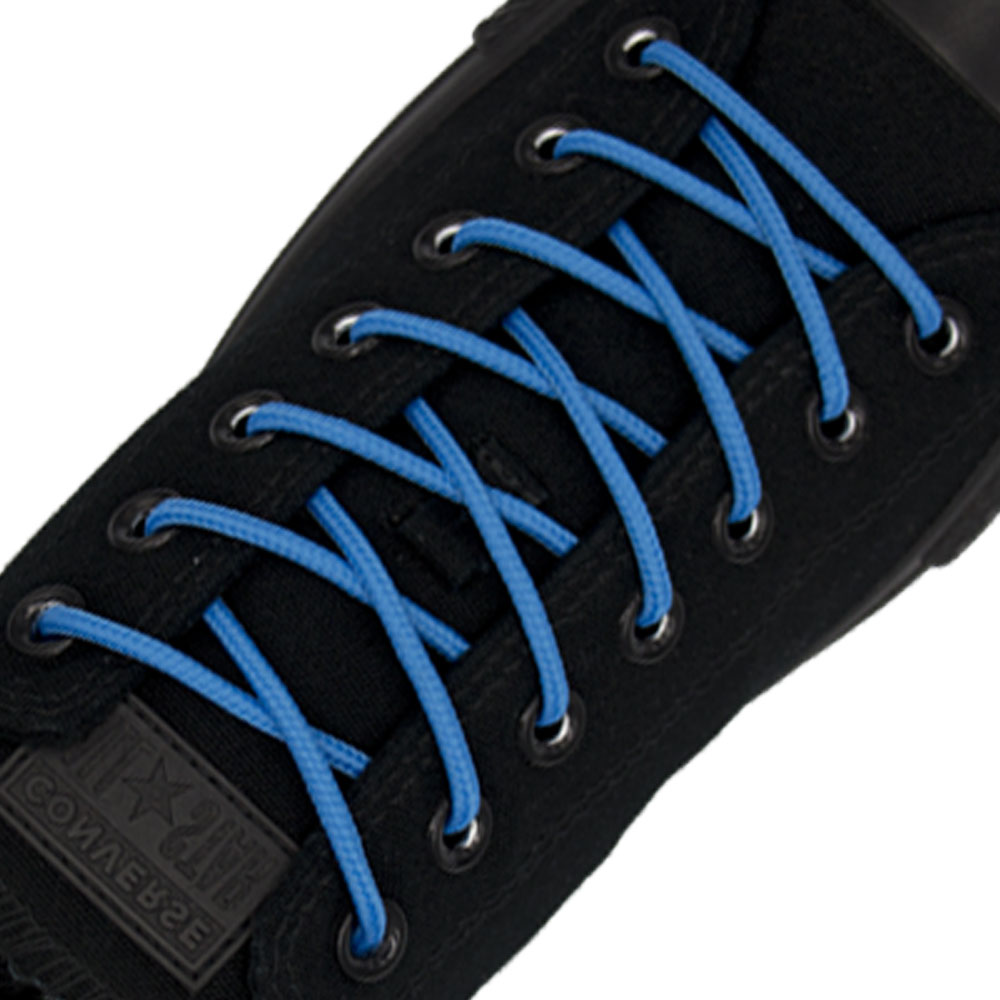 Polyester Shoelace Round - Baby Blue Length 80cm Diameter 4mm