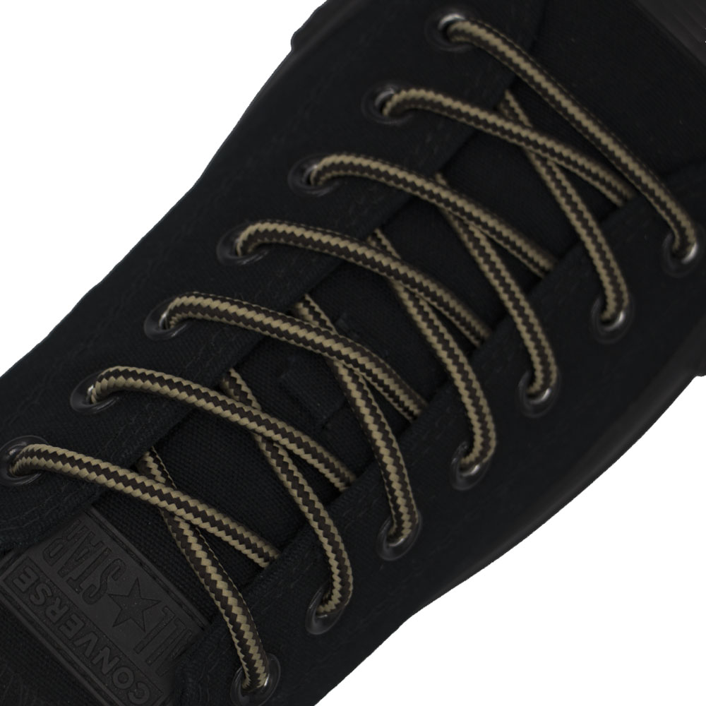 Diameter: Ø5mm | Light Brown dark Brown Two Tone | Bootlace Shoelace