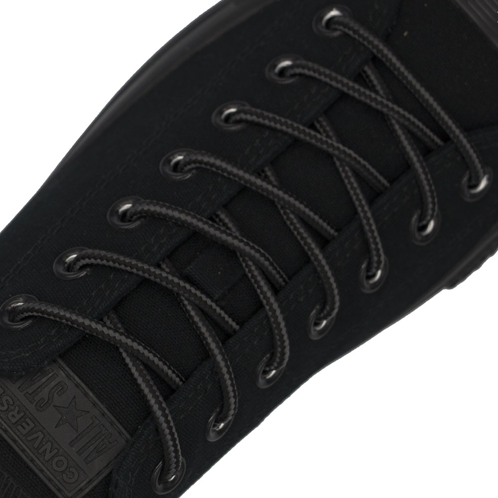 Diameter: Ø5mm | Grey Black Two Tone | Bootlace Shoelace