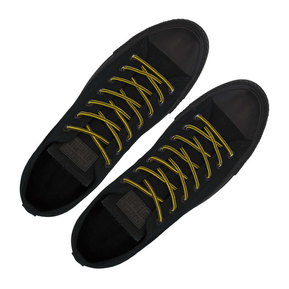 Yellow Brown Two Tone Bootlace Shoelace 80cm - Ø5mm