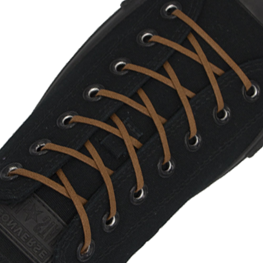 Brown Wax Shoelace Flat - 3mm