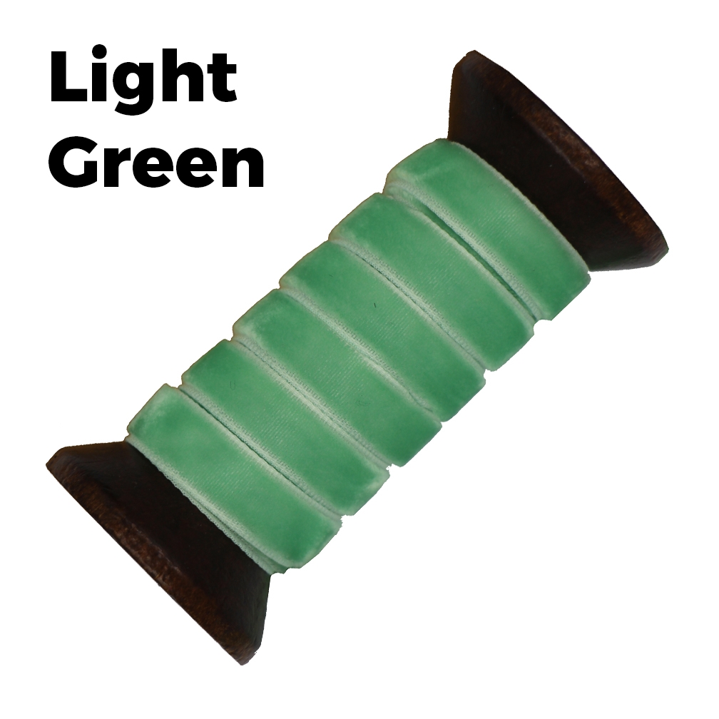 Light Green Velvet Shoelace
