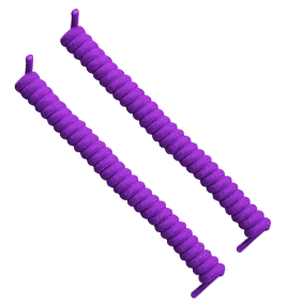 Curly Elastic No Tie Shoelace Purple