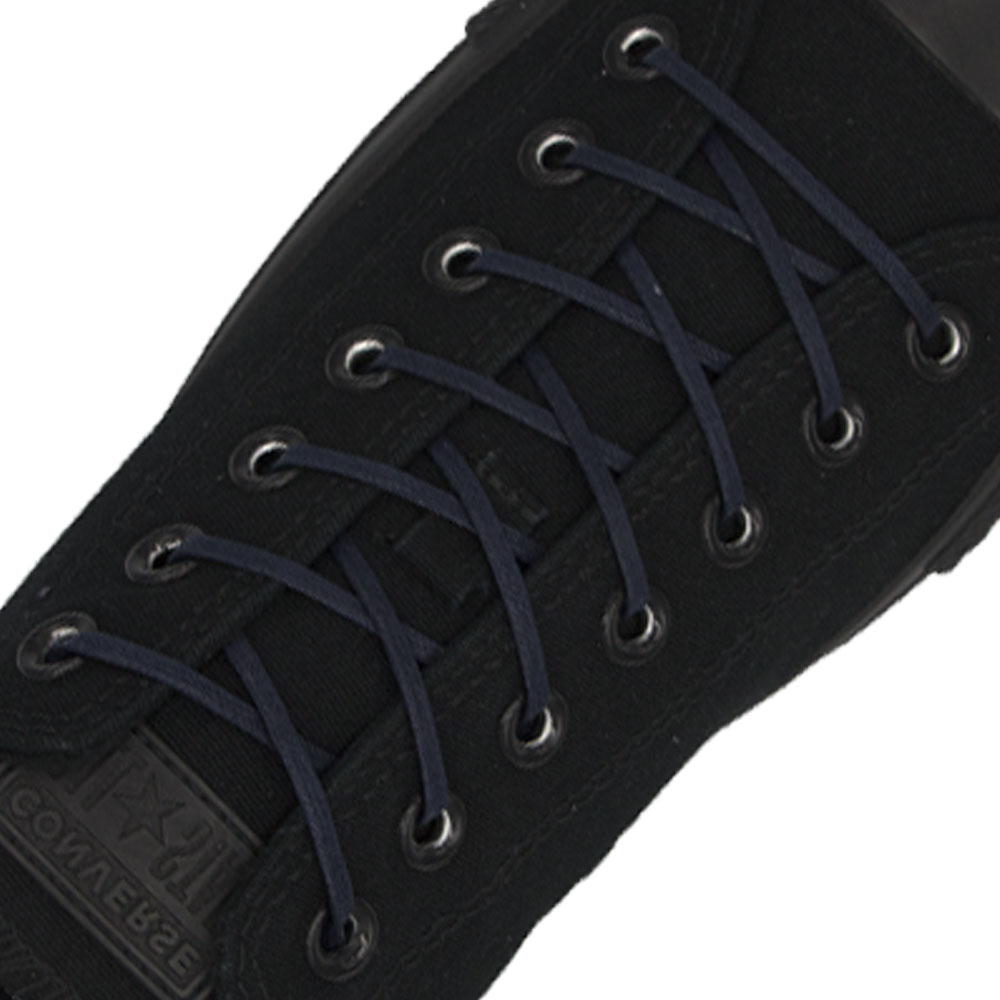 Dark Blue Wax Shoelace Flat - 3mm