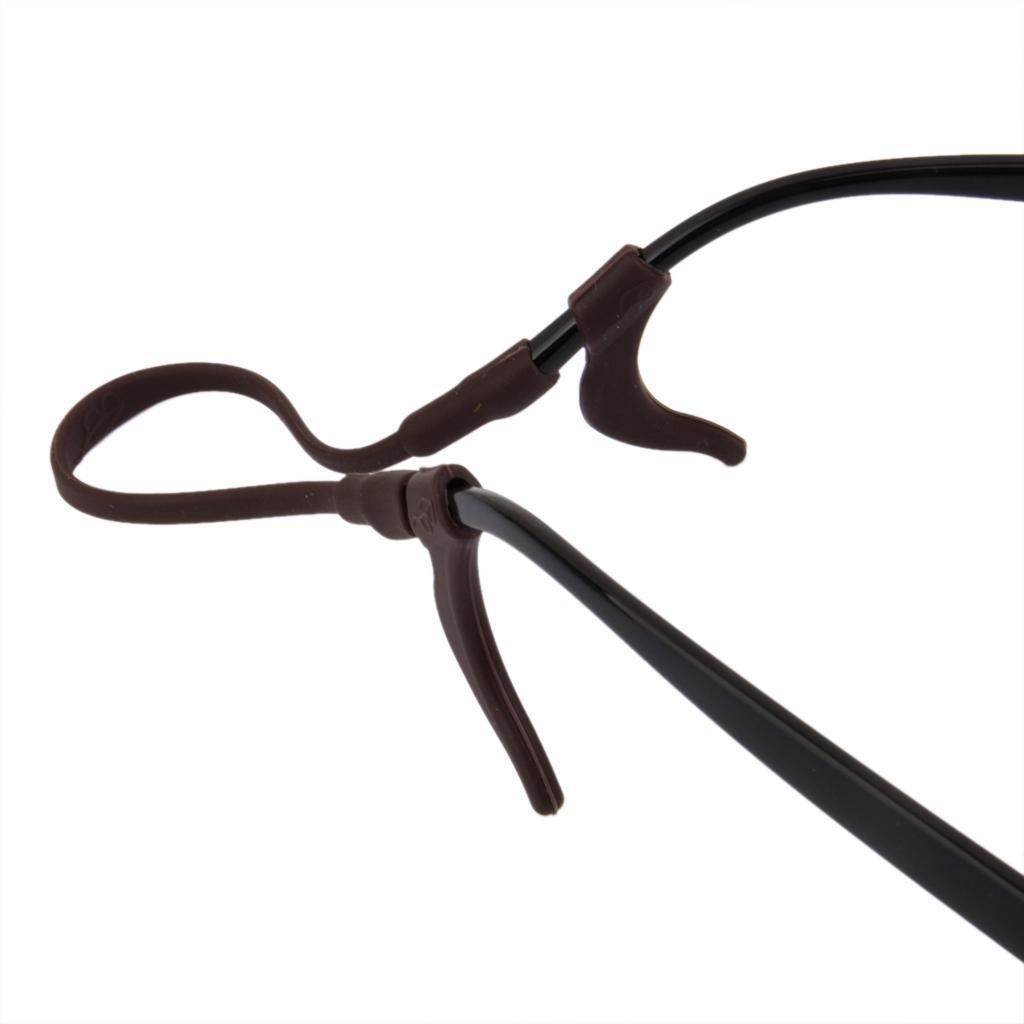 Kids Silicone Ear Hooks Head Band Strap Anti-Slip Grip Brown