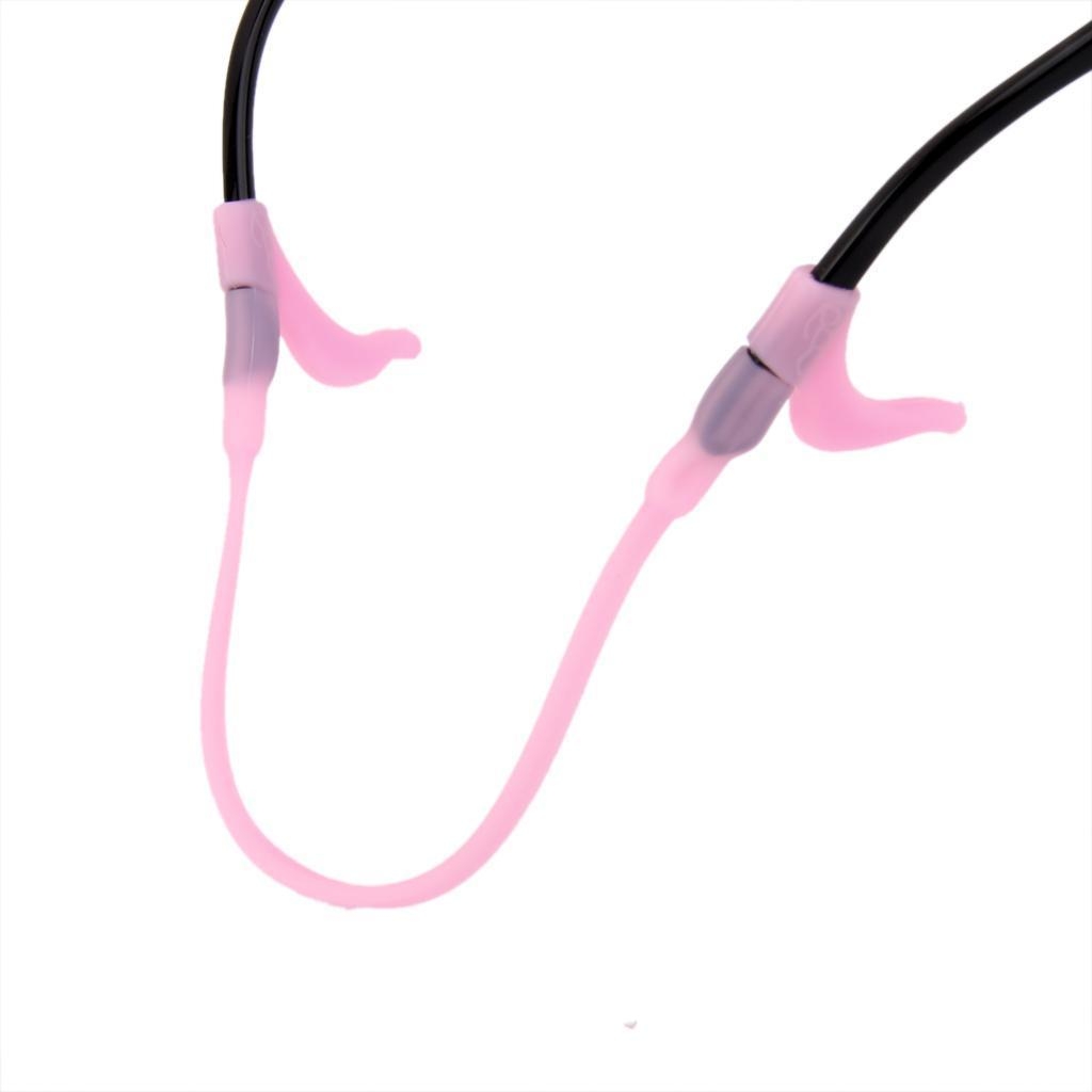 Kids Silicone Ear Hooks Head Band Strap Anti-Slip Grip Pink