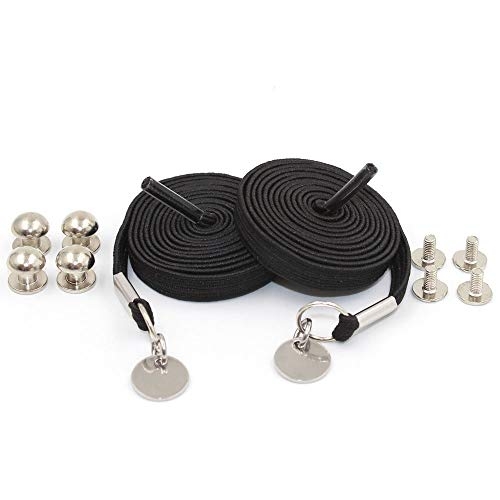 Loop Flat Elastic No Tie Shoelaces - Black