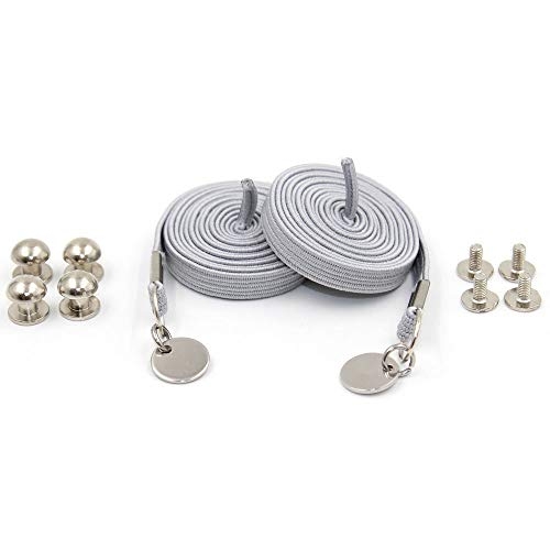 Grey Loop Flat Elastic No Tie Shoelaces