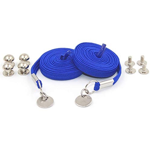 Royal Blue Loop Flat Elastic No Tie Shoelaces