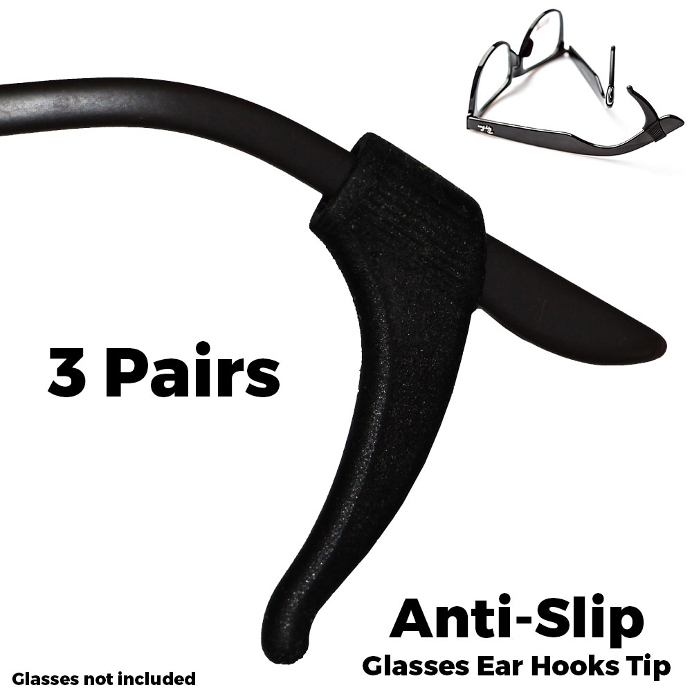 Glasses Ear Hooks - Black