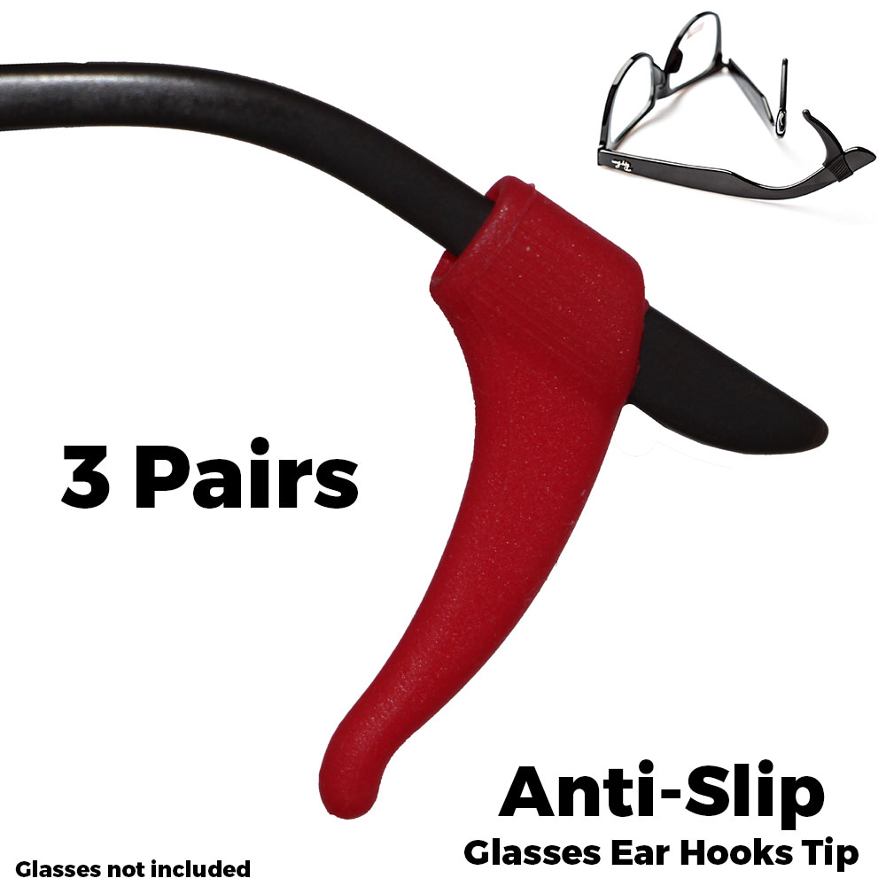 Glasses Ear Hooks - Red