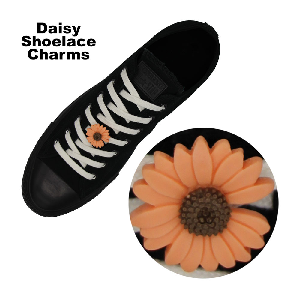 Orange Daisy Shoelace Charm