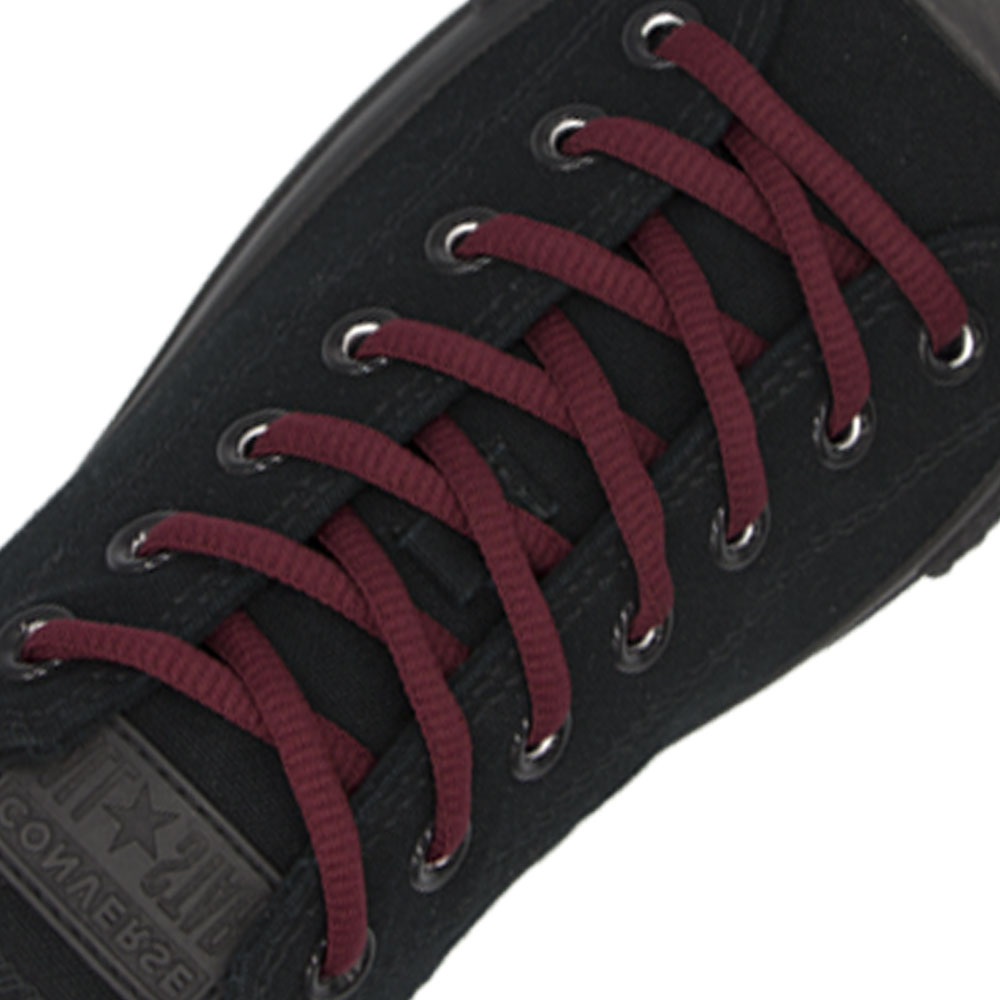 Oval Diameter Ø4mm | Dark Red | Sports Shoelace