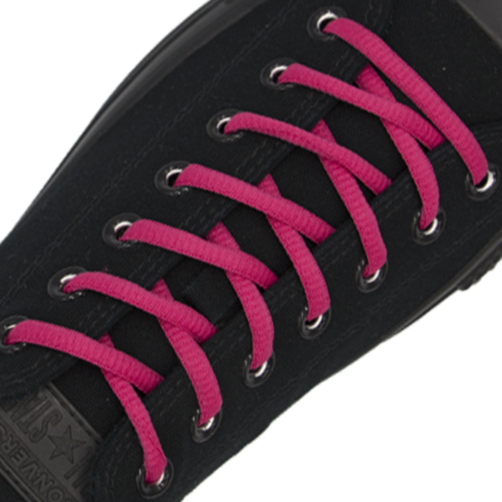 Oval Diameter Ø4mm | Hot Pink | Sports Shoelace