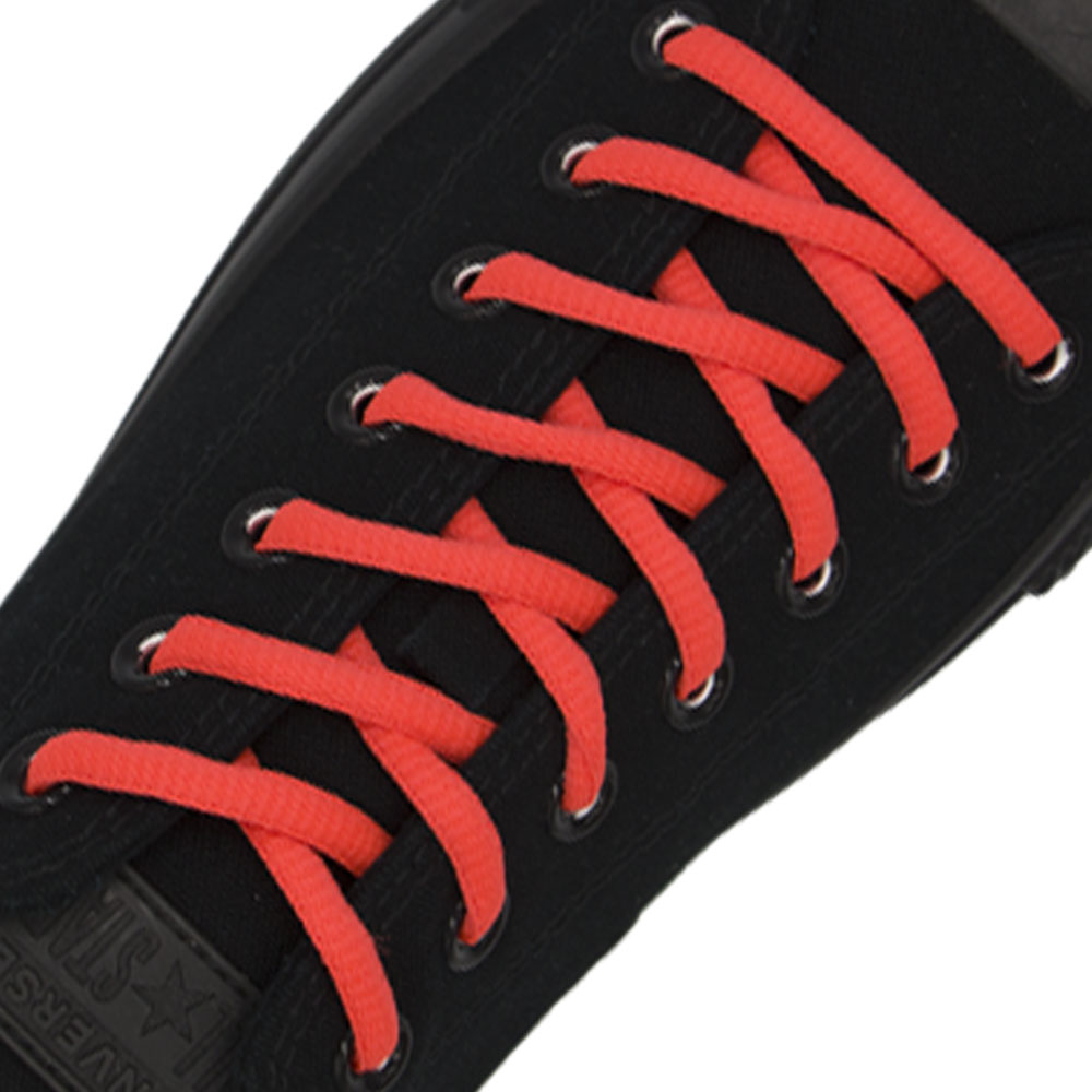 Oval Diameter Ø4mm | Orange Red | Sports Shoelace