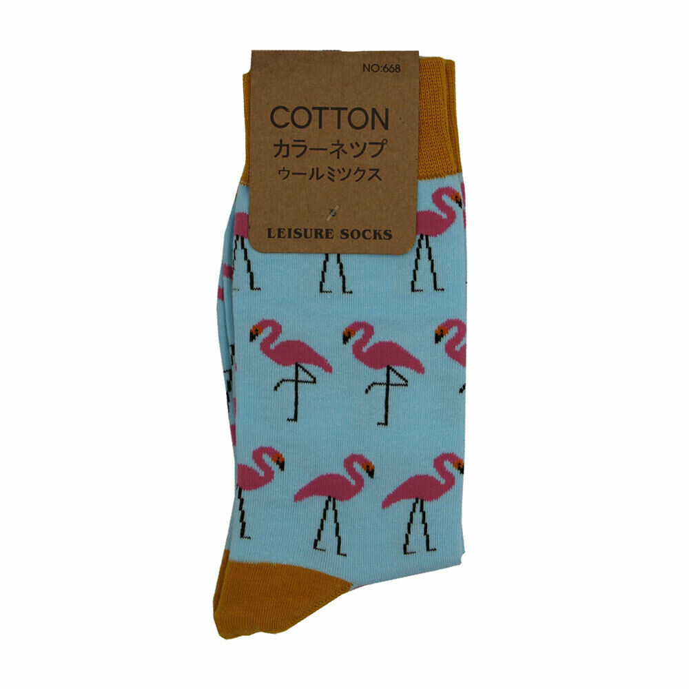 Pink Flamingo Crew Socks