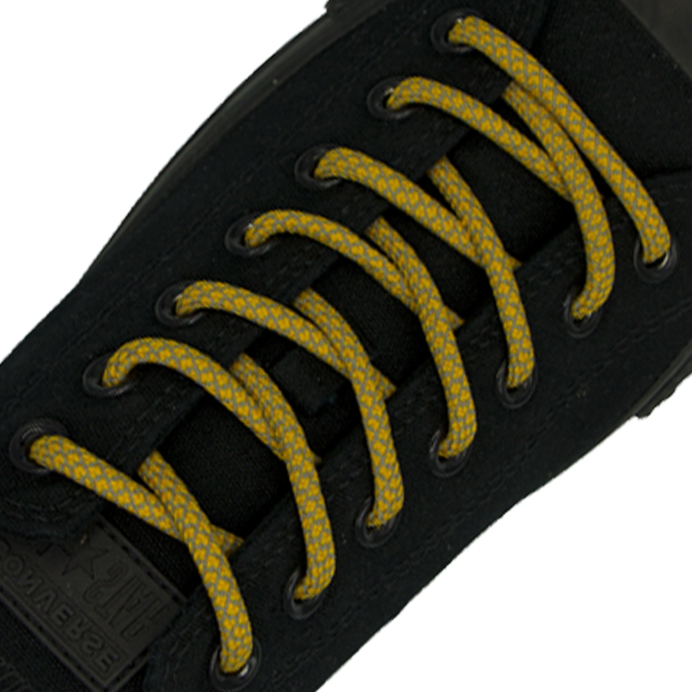 Reflective Shoelaces Round Merigold - Ø5mm