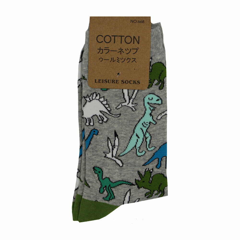 Roaring Dinosaur Crew Socks