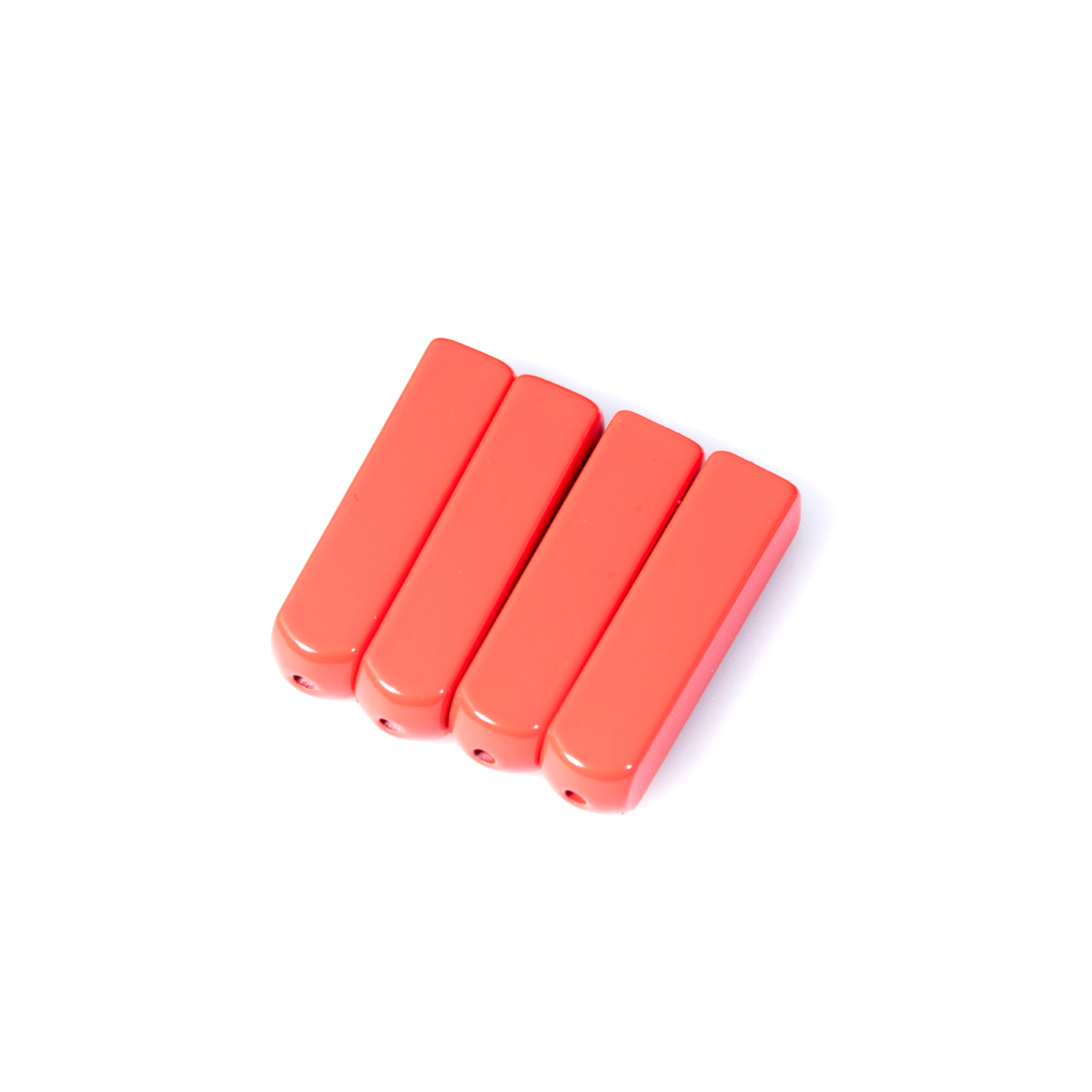 Red Metal Aglets Tips (4 Pcs)