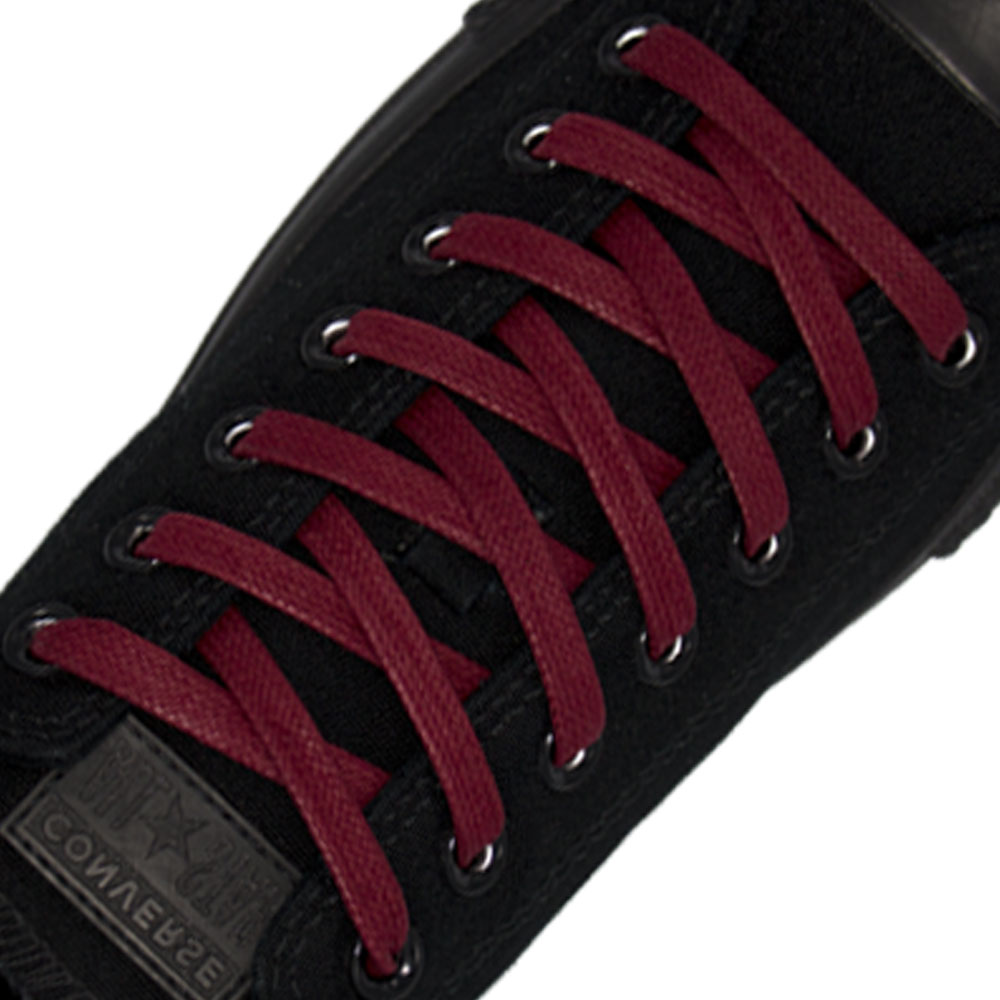 Flat Wax Shoelace 7mm Wide