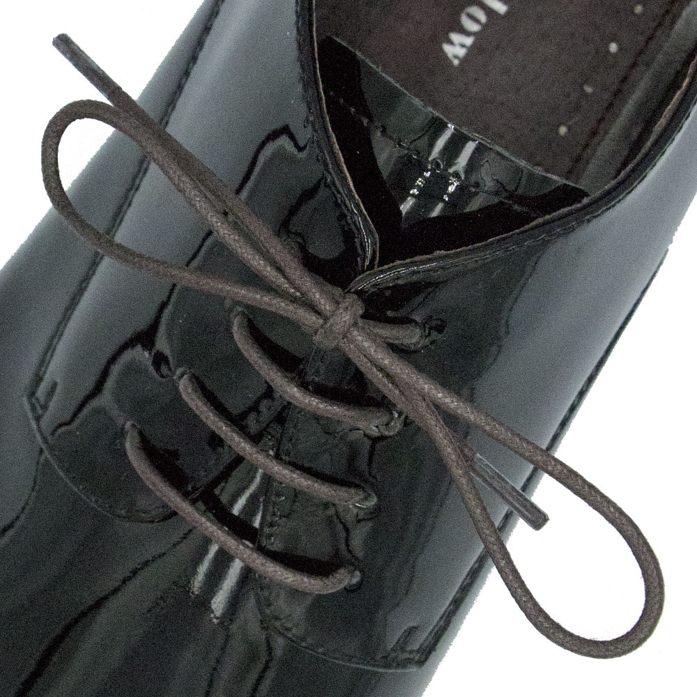 Dark Brown Wax Shoelace - Round 3mm