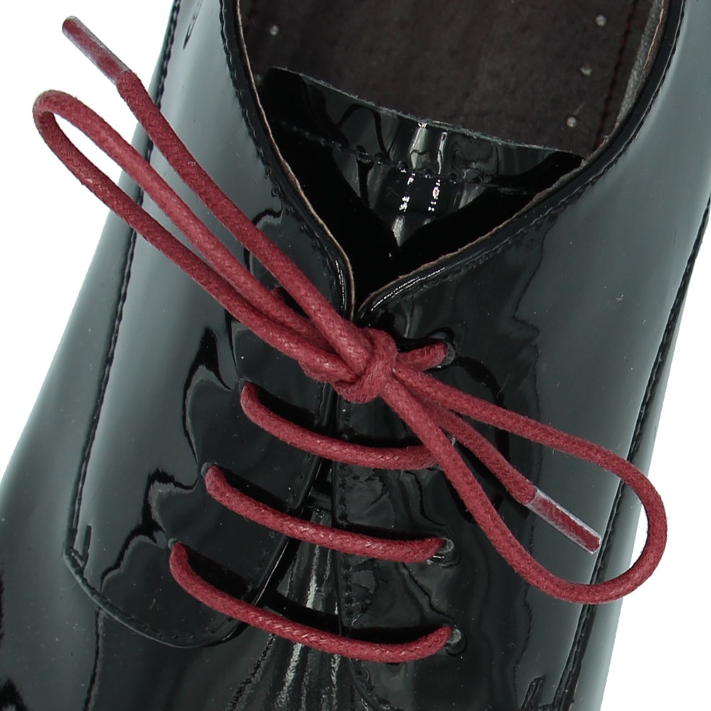 Dark Red Wax Shoelace - Round 2.5mm