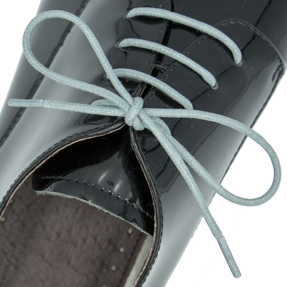 Grey Wax Shoelace - Round 2.5mm
