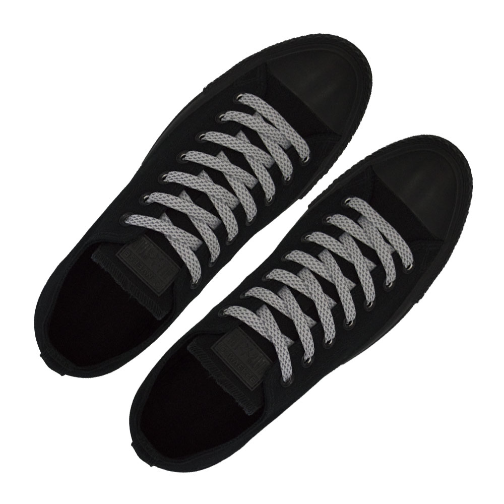 Reflective Shoelaces Flat White 120 cm