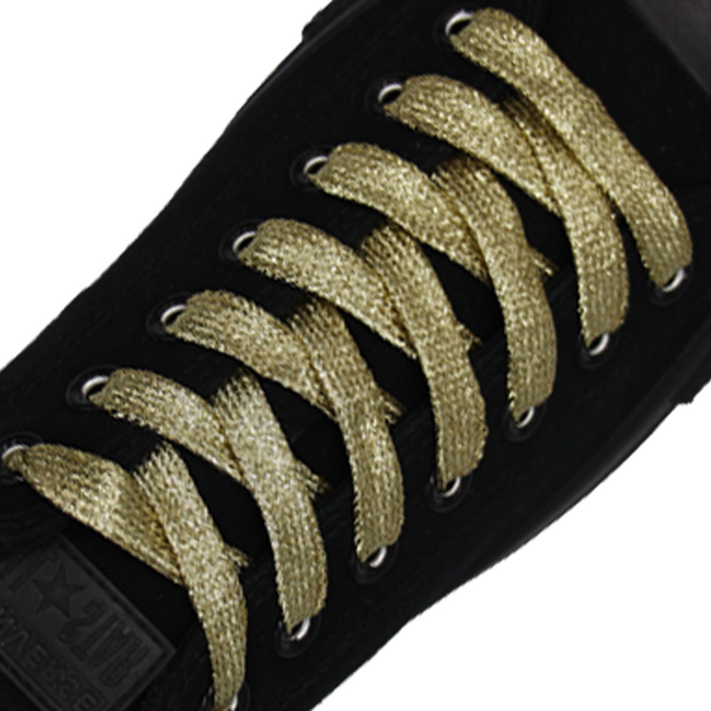Glitter Shoelace - Yellow 50cm Length 10mm Width